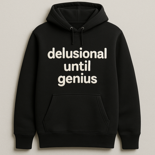 Delusional Until Genius Hoodie